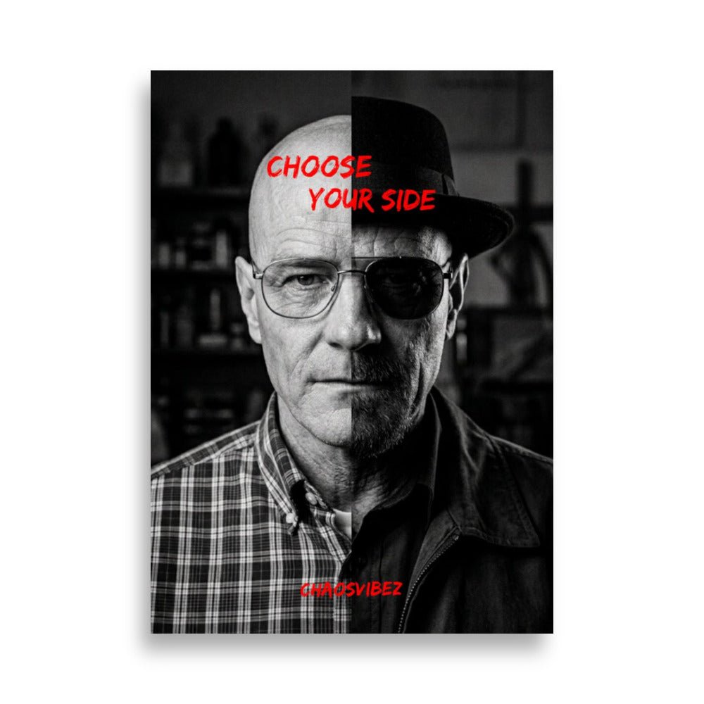 Choose Your Side – Iconic in Chaos Poster - Chaosvibez