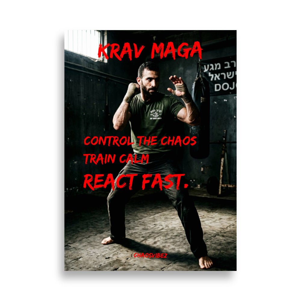 Control the Chaos – Krav Maga & Self Defence Poster | Chaosvibez - Chaosvibez