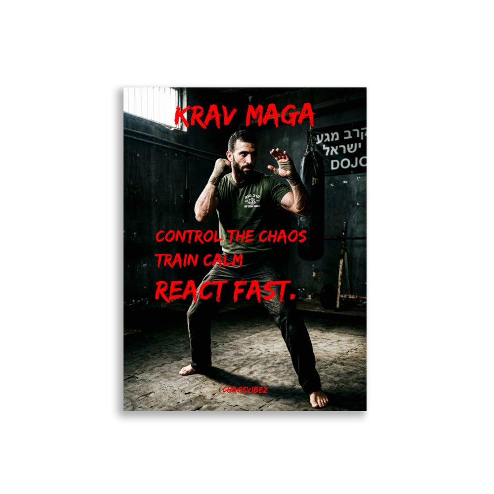 Control the Chaos – Krav Maga & Self Defence Poster | Chaosvibez - Chaosvibez
