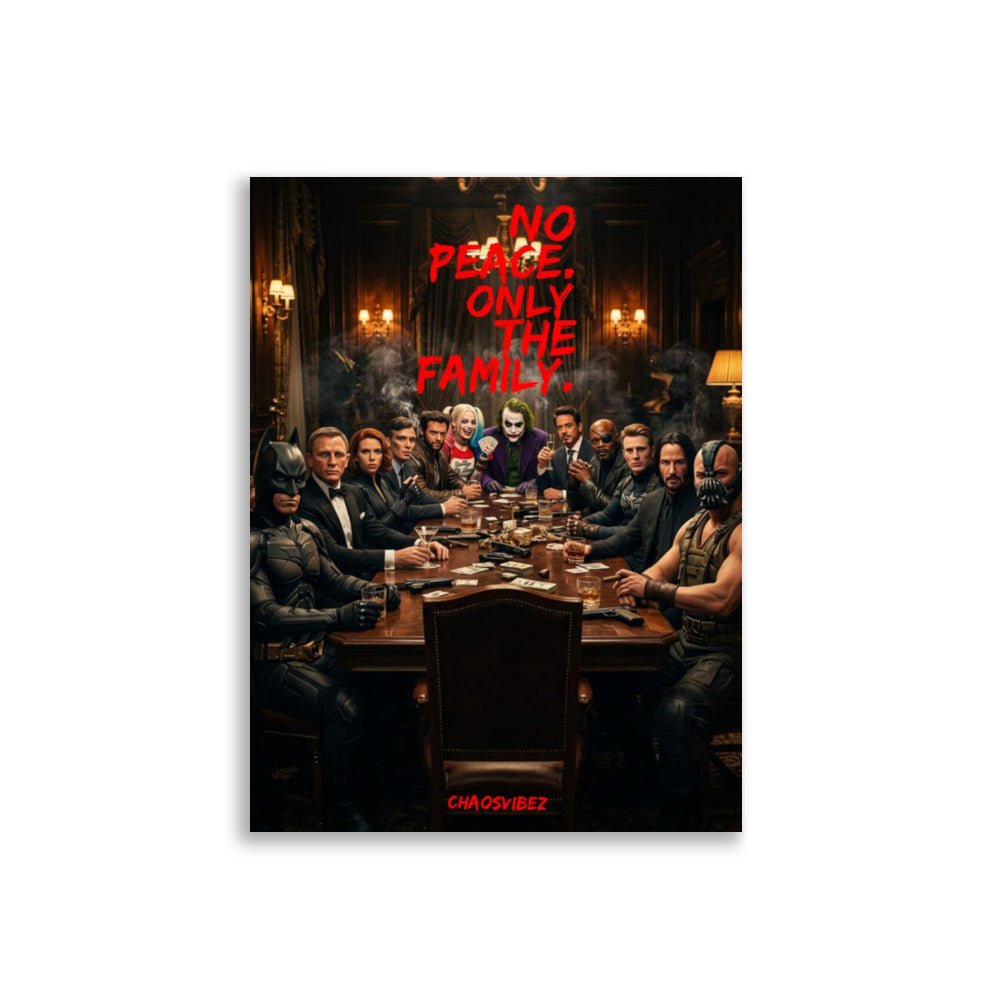 Only the Family – Twelve Villains Poster - Chaosvibez