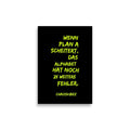 Wenn Plan A scheitert (Neongrün) – Chaosvibez Poster - Chaosvibez