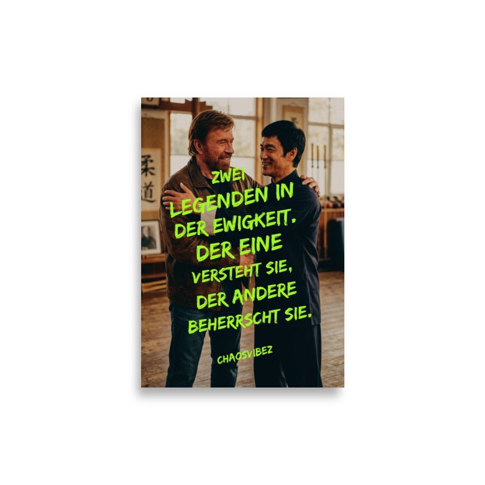 Zwei Legenden – Chaosvibez Poster - Chaosvibez