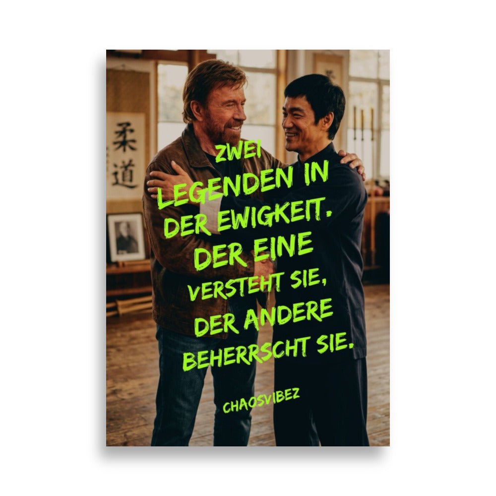 Zwei Legenden – Chaosvibez Poster - Chaosvibez